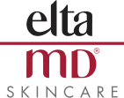 A red and black logo for md